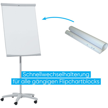 FRANKEN Flipchart 70x100 cm FC91 U-Act!Line, mit Rollen