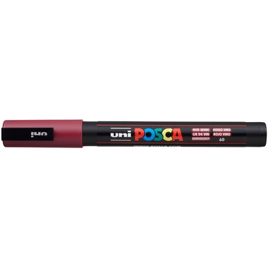 UNI-BALL Posca Marker 0,9-1,3mm PC3M RED WIN bordeaux