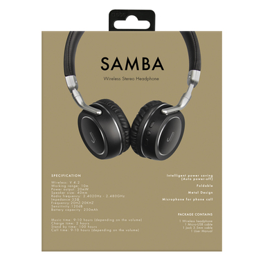 Foldable wireless stereo headphones | JAZ