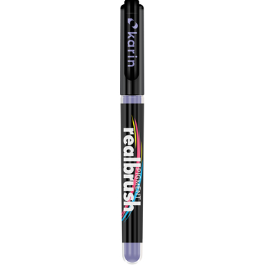 KARIN Real Brush Pen 0.4mm 33Z2705 Pigment, bleu violet pastel