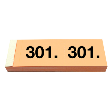 SIMPLEX Garderobenblock 301-400 13094 orange 100 Blatt