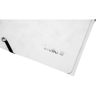 BIELLA Gummibandmappe A4 17840101U weiss, 355gm2 200 Bl.