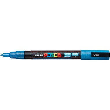 POSCA Marker 0.9-1.3mm PC-3ML L.BLU azzuro glitter