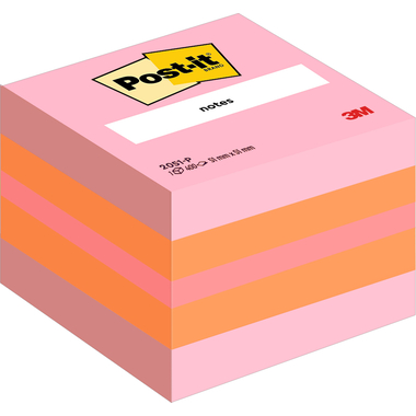 POST-IT Würfel Mini Pink 51x51mm 2051-P 3-farbig ass./400 Blatt