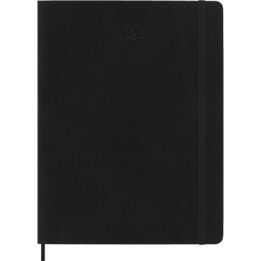 MOLESKINE Agenda Classic X-Large 2026 DSB12WN4Y26 1W/1S schwarz SC 19x25cm