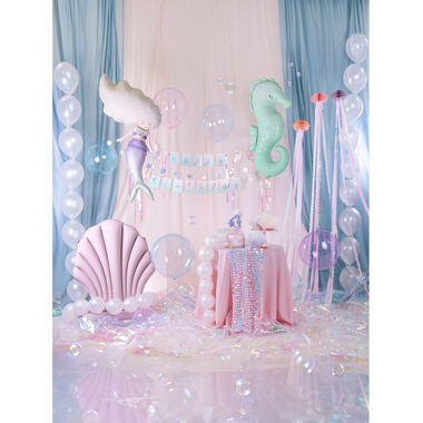 PARTYDECO Palloncino 40cm ORB16-1-001 Blu trasparente