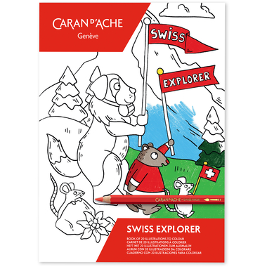 CARAN D'ACHE Swiss Explorer 454.702 Libro da colorare FSC