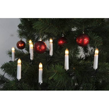 STAR TRADING Candele per alberi 11cm 12.400-55 bianco 16 pezzi