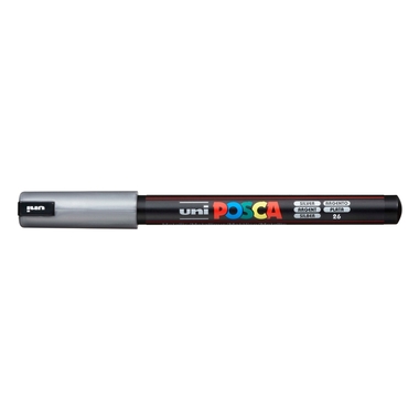 UNI-BALL Fineliner Posca 0.7mm PC1MR SILVER silber