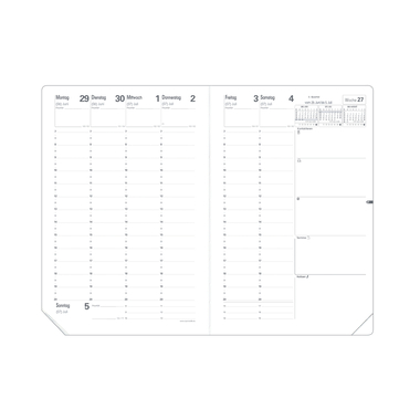 QUO-VADIS Ersatzinhalt Minister 2026 015006Q 1W/2S Impala/Soho DE 16x24cm