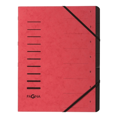 PAGNA Ordnungsmappe A4 40058-01 rot 7-teilig