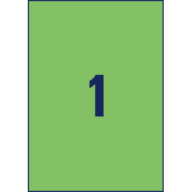 AVERY ZWECKFORM Etiquettes A4 3472 vert 100 pcs.