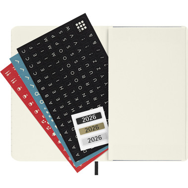 MOLESKINE Agenda Classic Pocket 2026 DSB12DC2Y26 1T/1S schwarz SC 9x14cm
