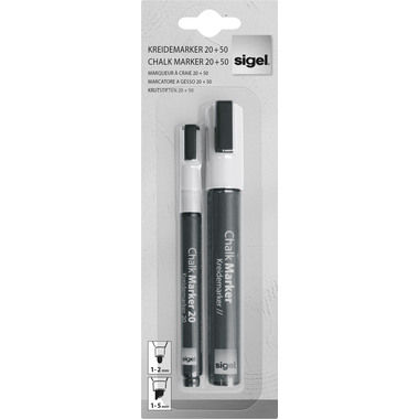 SIGEL Gesso 20 + 50 BA176 weiß, abwischbar 2 pezzi