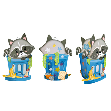 URSUS Laternenbastelset 28x19cm 1874002F Racoon