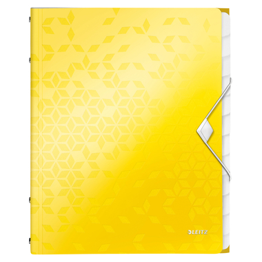 LEITZ Ordnungsmappe WOW PP A4 4634-00-16 gelb 12-teilig