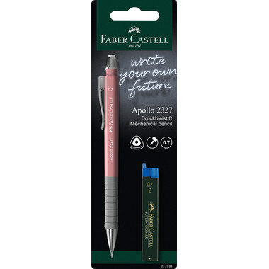 FABER-CASTELL Druckbleistift Apollo 232799 mit Mine, ass.
