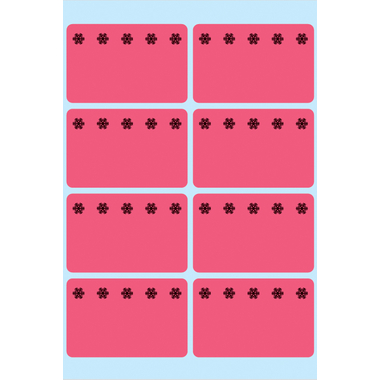 HERMA Etiquettes frigo 26x40mm 3772 rouge 48 pcs.