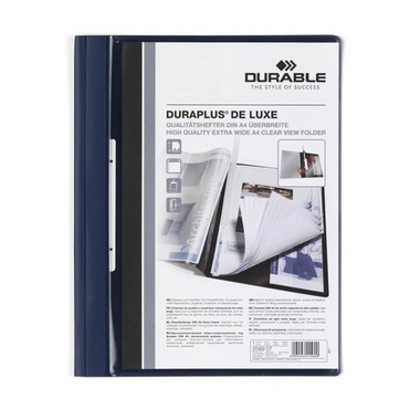 DURABLE Doss. present.DURAPLUS DE LUXE 258907 per 200 fogli A4 blu scuro