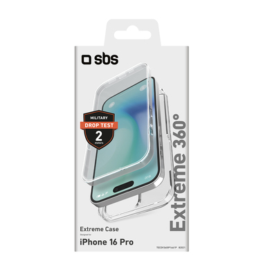 Transparentes Cover 360° für iPhone 16 Pro | SBS