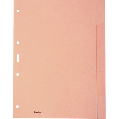 BIELLA Kartonregister A4 19640500U braun 5-teilig