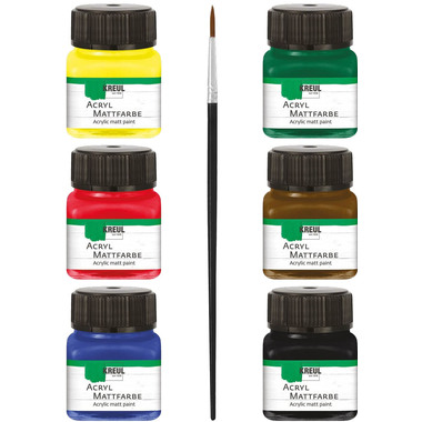 KREUL Set Mattfarbe 75600 6x20ml