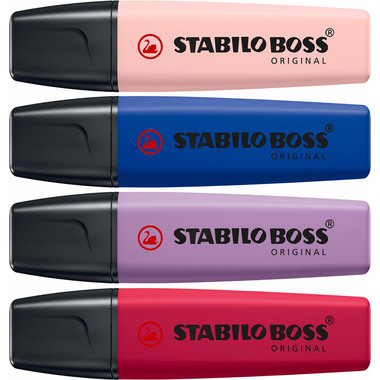 STABILO Boss Marker luminoso Original 70/4 assortiti, Wildflowers 4 pezzi