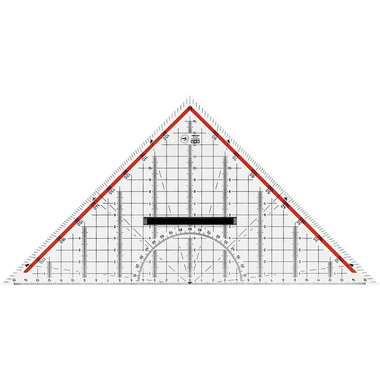 M+R Geometriedreieck 30cm 723320100 abnehmbarer Griff Acryl