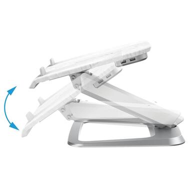 Fellowes Workplace Supporto per Notebook Hana 17", Bianco