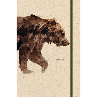 NATUR VERLAG Taccuino hardcover 13x21cm 10909N Bear, in bianco