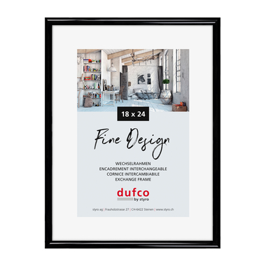DUFCO Bilderrahmen 18x24cm 1400.40050 Fine Design schwarz
