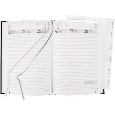 BIELLA Geschäftsagenda Terminia 2026 806536020026U 1W/2S schwarz ML 14.5x20.5cm