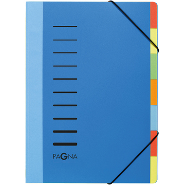 PAGNA Deskorganizer A4 44043/02 blau 7 Fächer
