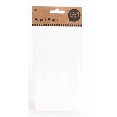 I AM CREATIVE Sacs de papier 4087.24 blanc 6 pcs 13.5x8.7cm