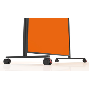 MAGNETOPLAN Design-Moderatorentafel VP 1181244 orange, Filz 1000x1800mm