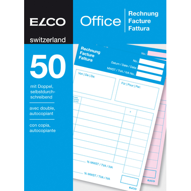 ELCO Rechnung A6 74592.19 60g 50x2 Blatt