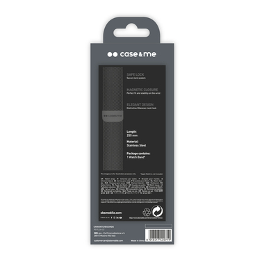 bracelet de remplacement en acier pour Apple Watch 42/44/45 mm | case&me
