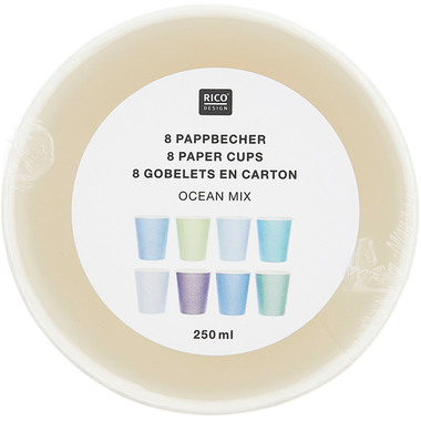 RICO DESIGN Bicchieri 250ml 401003 Mix Oceano 10 pezzi