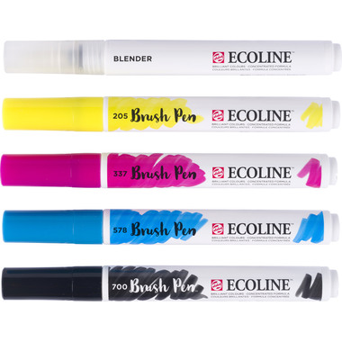 TALENS Ecoline Brush Pen Set 11509920 Primary 5 Stück