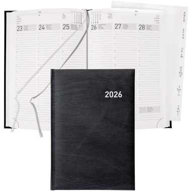 BIELLA Agenda Terminia 2026 806536020026U 1S/2P nero ML 14.5x20.5cm