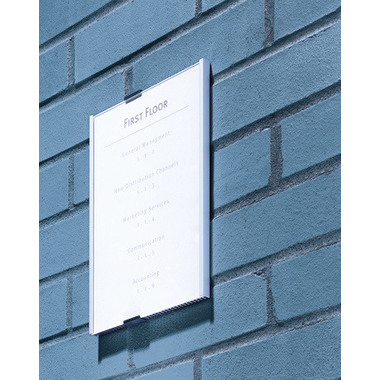 DURABLE Plaque de porte Info Sign A3 480823 argent, aluminium 297x420mm