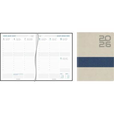 AURORA Agenda Vican Business 2026 2913 1W/2S ass. ML 17.5x22.5cm