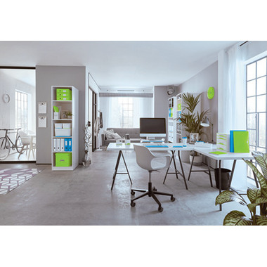 LEITZ Forbice titano WOW 53192036 bianco/blu 20.5cm