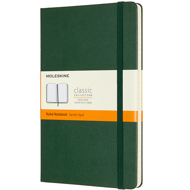 MOLESKINE Carnet HC L/A5 629063 lingé, vert, 240 pages
