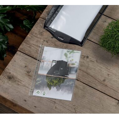 LEITZ Sichtmappen PP Recycle A5 627495 transparent, 70my 100 Stück