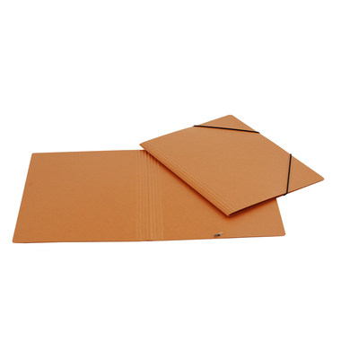 EROLA Gummibandmappe 800my A4 3228 braun Pressspan