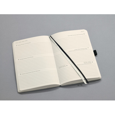 CONCEPTUM Wochenkalender 2026 C2623 1W/2S schwarz 14x9.3cm