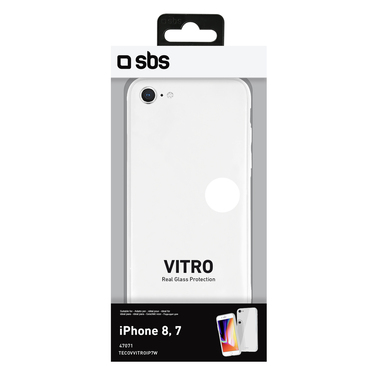 Coque rigide en verre pour iPhone 8 et iPhone 7