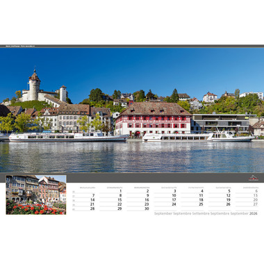 CALENDARIA Bildkalender 2026 9783036205236 Swiss Travel ML 48x33cm