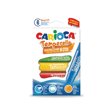 CARIOCA Posterfarbe Temperello 42739 6 pezzi ass.